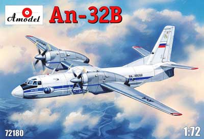 Aモデル 1/72 アントノフAn-32Bクライン双発旅客機【AM72180】 プラモデル