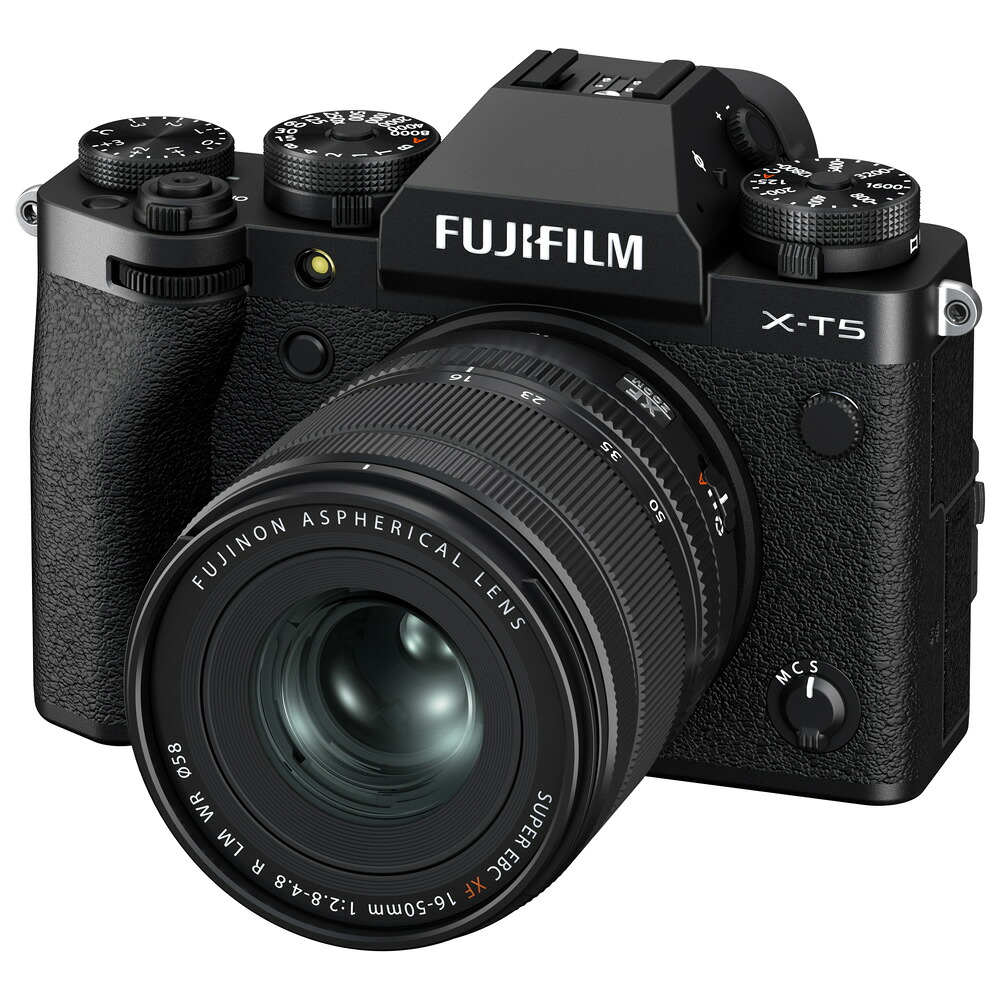 富士フイルム ミラーレス一眼カメラ「FUJIFILM X-T5」XF16-50mmレンズキット（ブラック）（日本語･英語版） FX-T5LK-1650B_JP FUJIFILM｜Joshin web 家電とPCの大型専門店