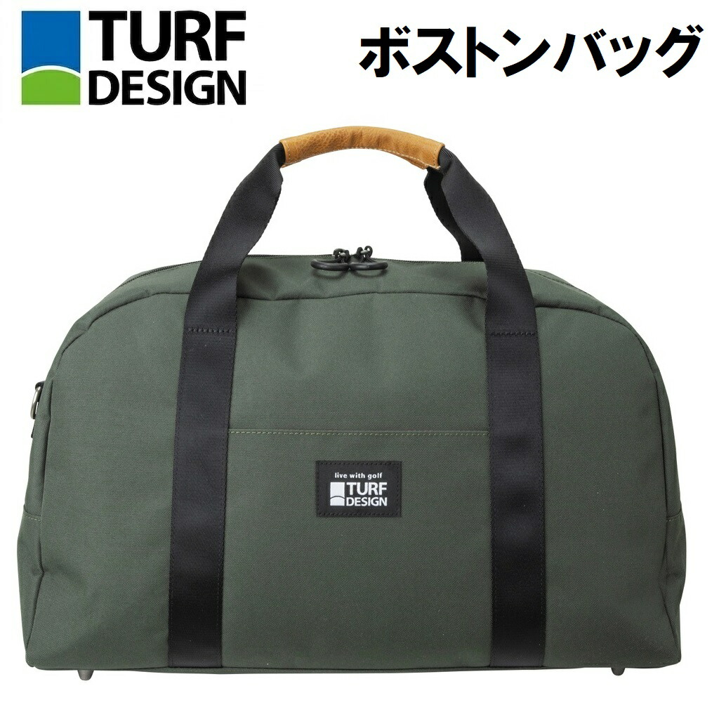 朝日ゴルフ ボストンバッグ（カーキ） TURF DESIGN ゴルフ
