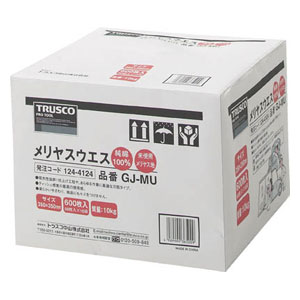 トラスコ中山 メリヤスウエス 延性のある印字機 10Kg入 GJMU