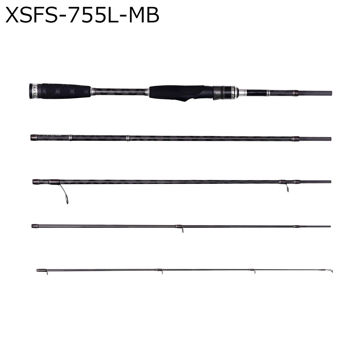 アブガルシア クロスフィールド XSFS-755L-MB 5ピース スピニング XSFS-755L-MB AbuGarcia XROSSFIELD 汎用ルアーロッド