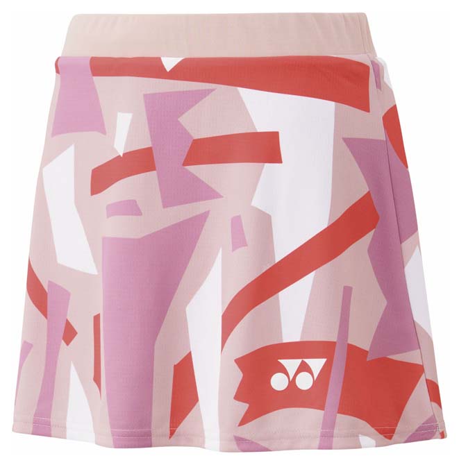 ヨネックス レディース スコート（下穿きスパッツ付）（スモークピンク・サイズ：XO） YO-26154-486-XO YONEX