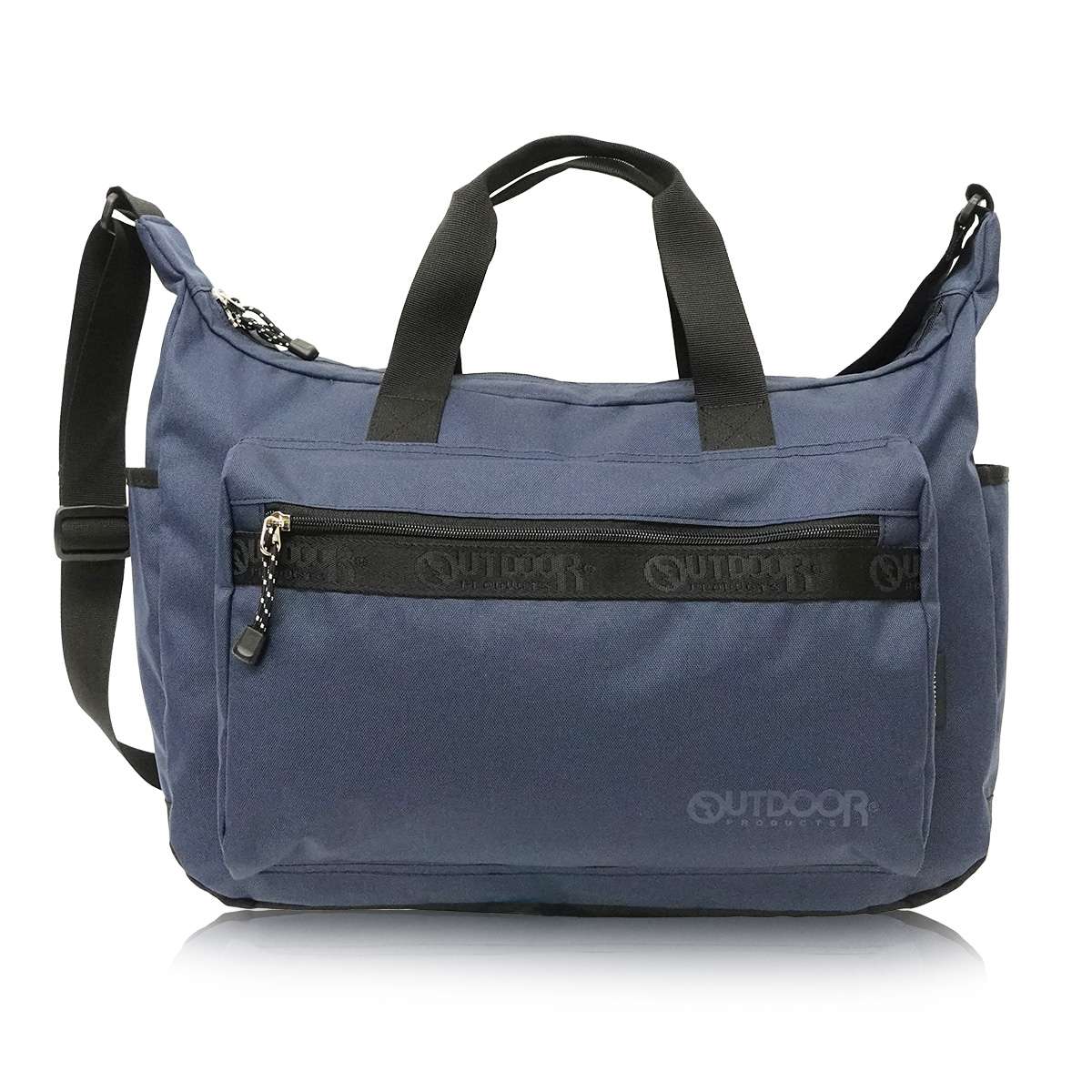 OUTDOOR PRODUCTS ロゴテープ ラージショルダーバッグ（ネイビー2） 22469039-NVY2 アウトドアプロダクツ