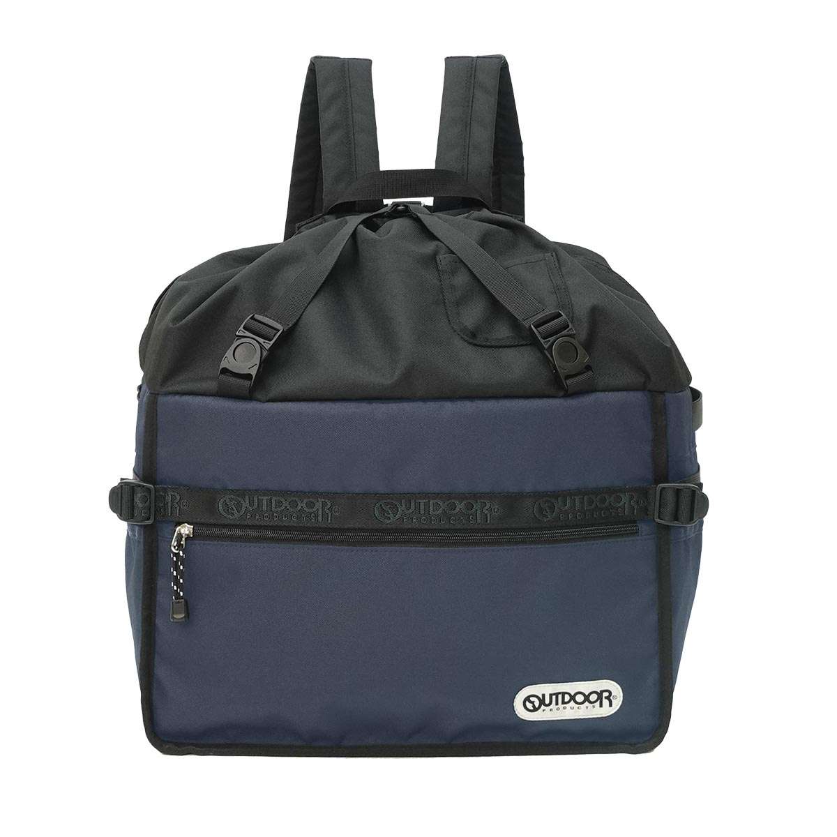 OUTDOOR PRODUCTS ハイプレミアム ロゴテープ バスケット リュック3（ネイビー） 22469092-NVY アウトドアプロダクツ