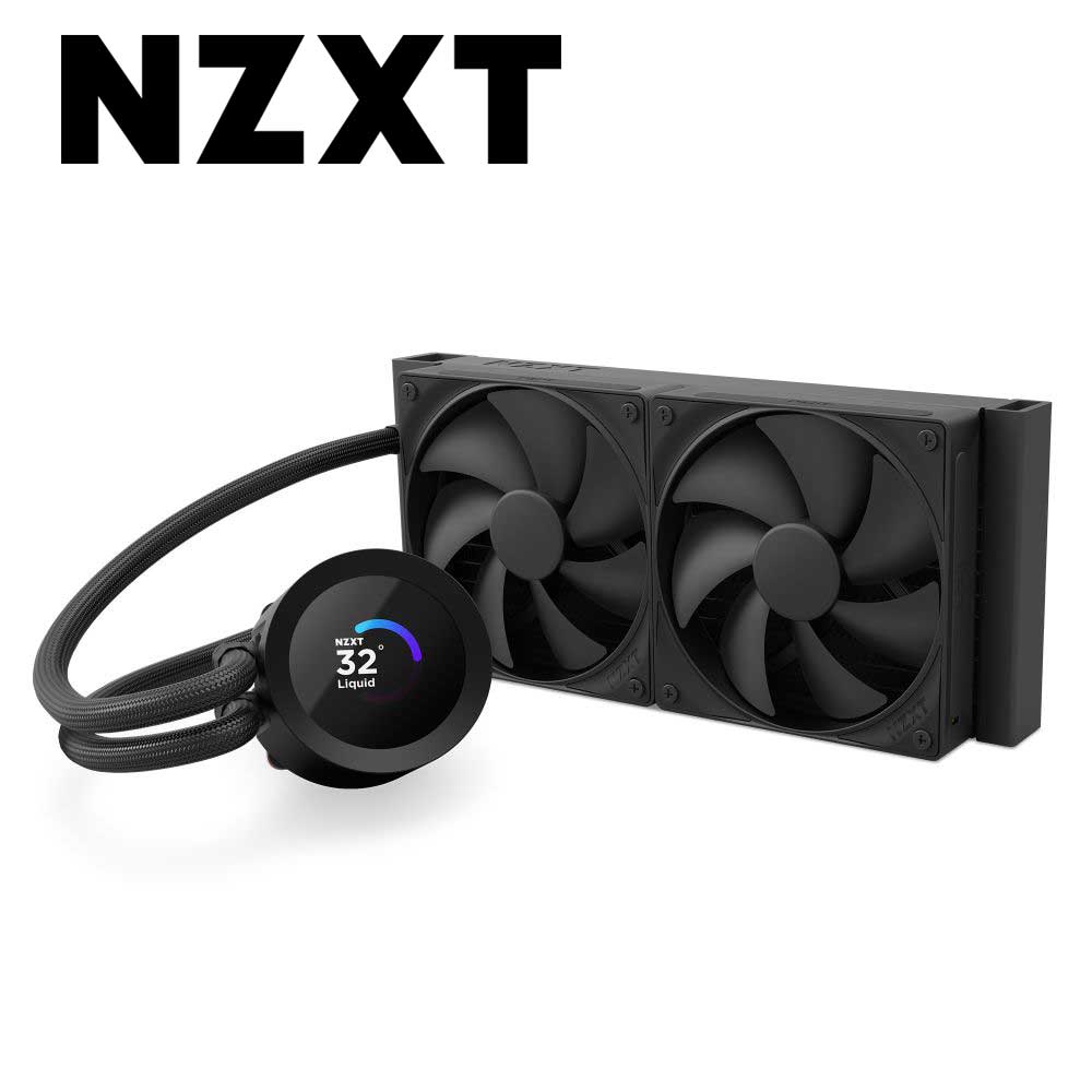 NZXT 簡易水冷クーラー KRAKEN PLUS (エントリーモデル) 240mm（ブラック） RL-KN240-B2