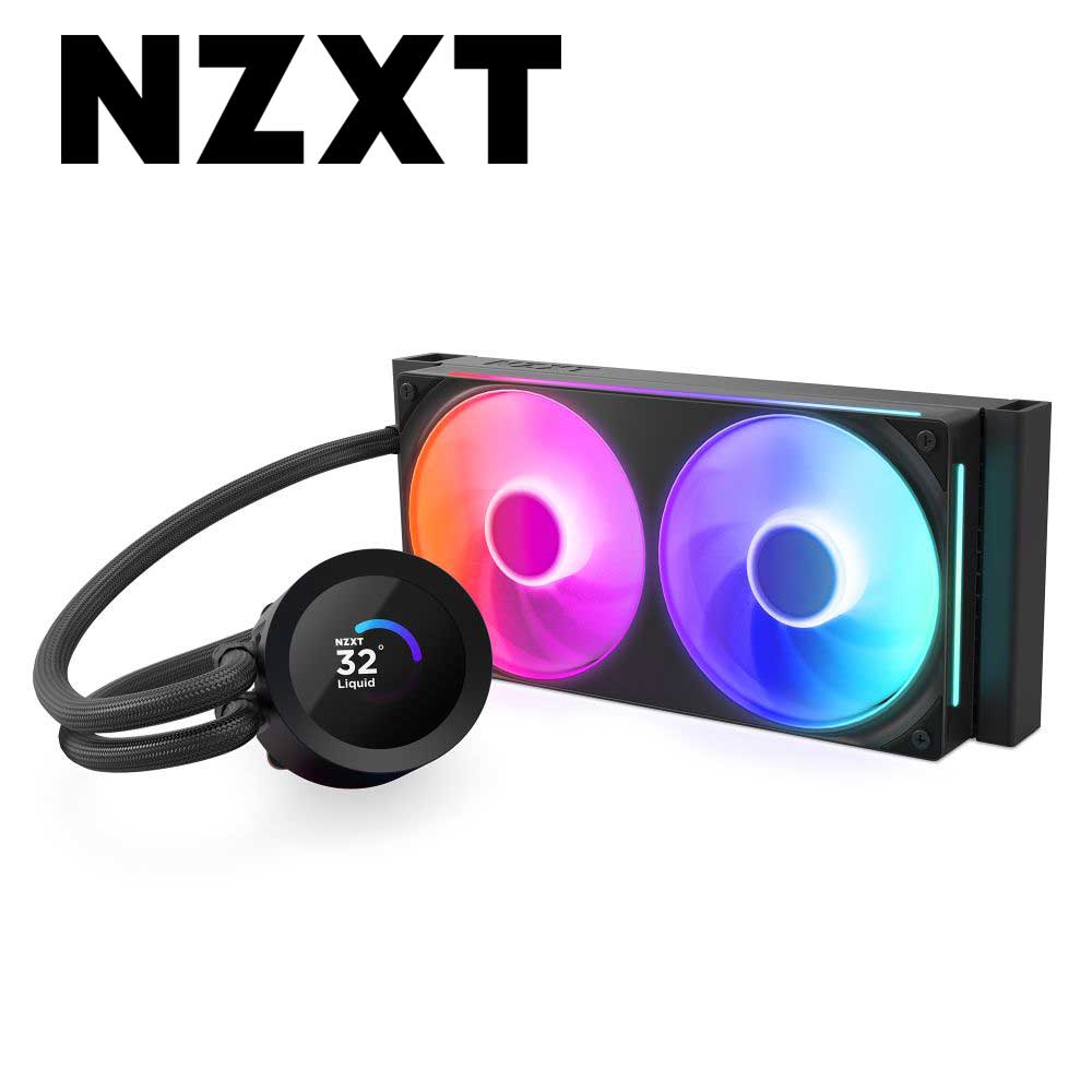 NZXT 簡易水冷クーラー KRAKEN PLUS (エントリーモデル) RGB 240mm（ブラック） RL-KR240-B2
