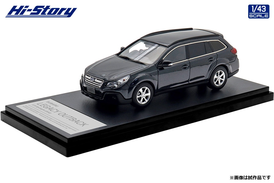 御機嫌謂われ因縁 1/43 SUBARU LEGACY OUTBACK 2.5i EyeSight (2012) ダークグレー・メタリック【HS512GY】 ミニカー