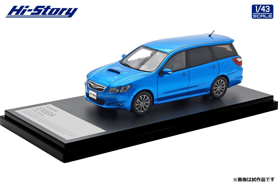 御機嫌謂われ因縁 1/43 SUBARU EXIGA 2.0GT (2008) サファイヤブルー・パール【HS518BL】 ミニカー