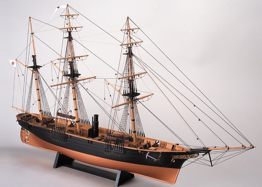 ウッディジョー 1/75 咸臨丸（帆なし） 木製組立キット