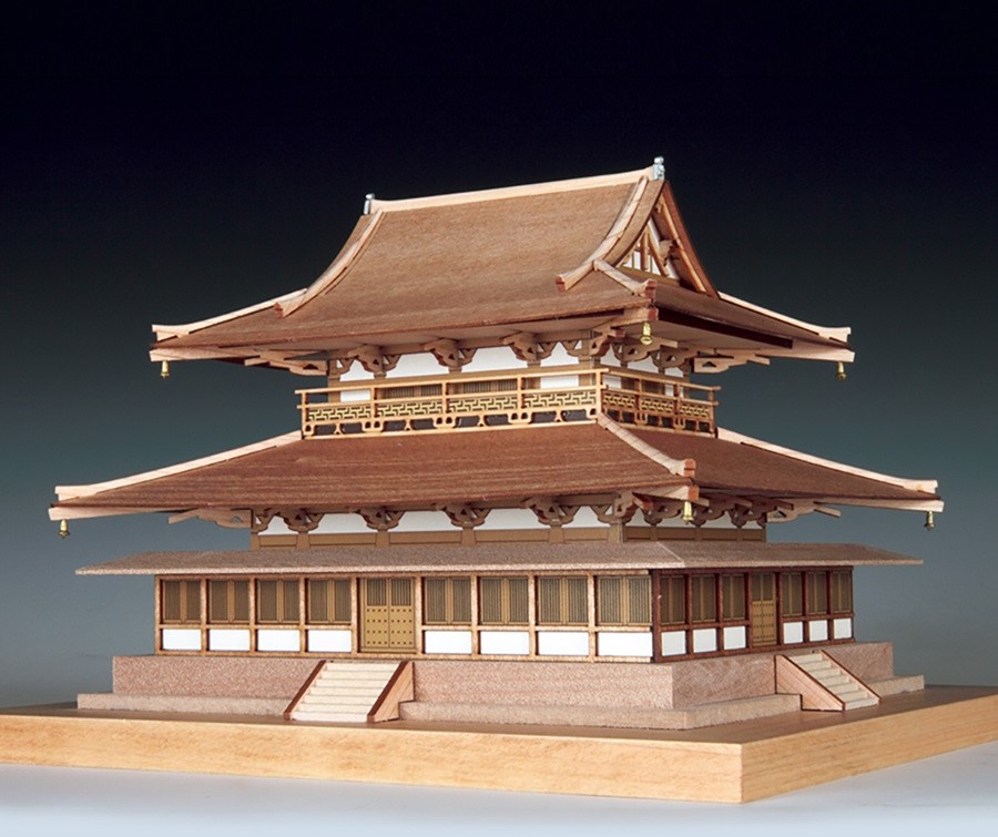 ウッディジョー 1/150 法隆寺 金堂 木製組立キット
