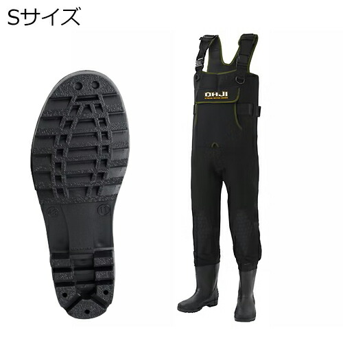エクセル クロロプレーンウェダー ラジアル/中丸 Sサイズ/24.0～24.5cm（ブラック） OH-006R/S/ブラツク OHJI