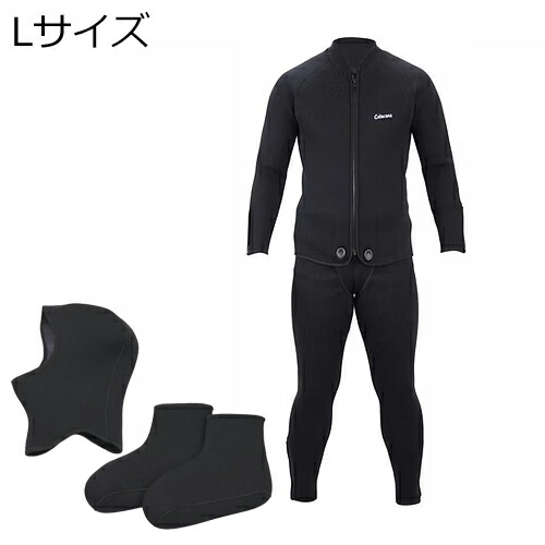 エクセル ウェットスーツ 4点セット Lサイズ(ブラック) LFC-509/L Celacanz|Joshin web 家電とPCの大型専門店
