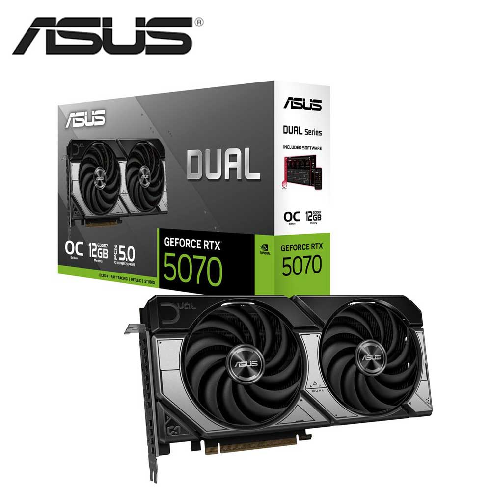 ASUS|エイスース ASUS NVIDIA GeForce RTX 5070 デュアルファン搭載 グラフィックボード DUAL-RTX5070-O12G