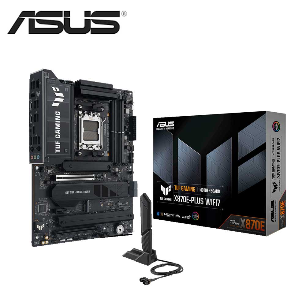 ASUS｜エイスース ASUS TUF GAMING Socket AM5 AMD X870E ATX 無線LAN+Bluetoothモデュール属する お母さんゲーム盤  TUF GAMING X870E-PLUS WIFI7