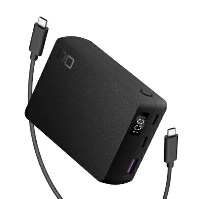 CIO モバイルバッテリー USB-C×2/USB-A×1 最大67W入出力 20000mAh（ブラック） CIOMB67W2C1A20000-BK