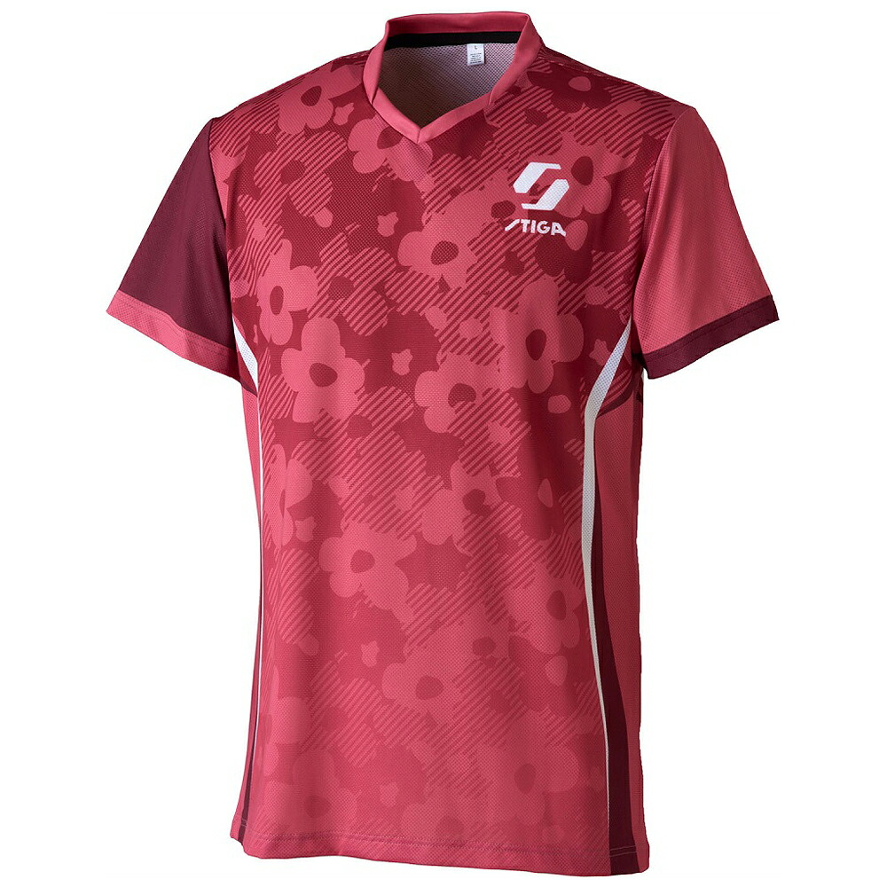 STIGA（スティガ） STIGAシャツ KR-VIII（ローズ・サイズ：S） 1840-5305-04(S) 卓球