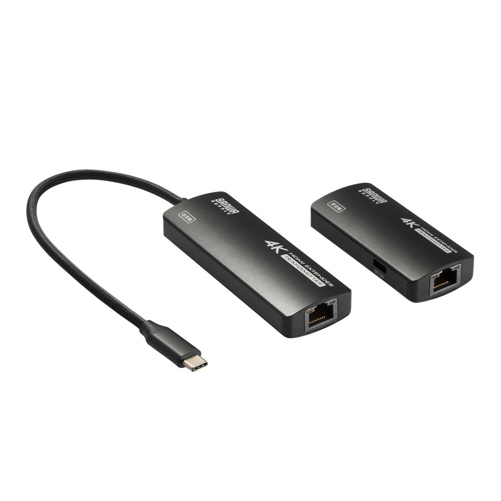 サンワサプライ USB Type C-HDMIうつり変わりエクステンダー(4K相応う） VGA-EXHDC
