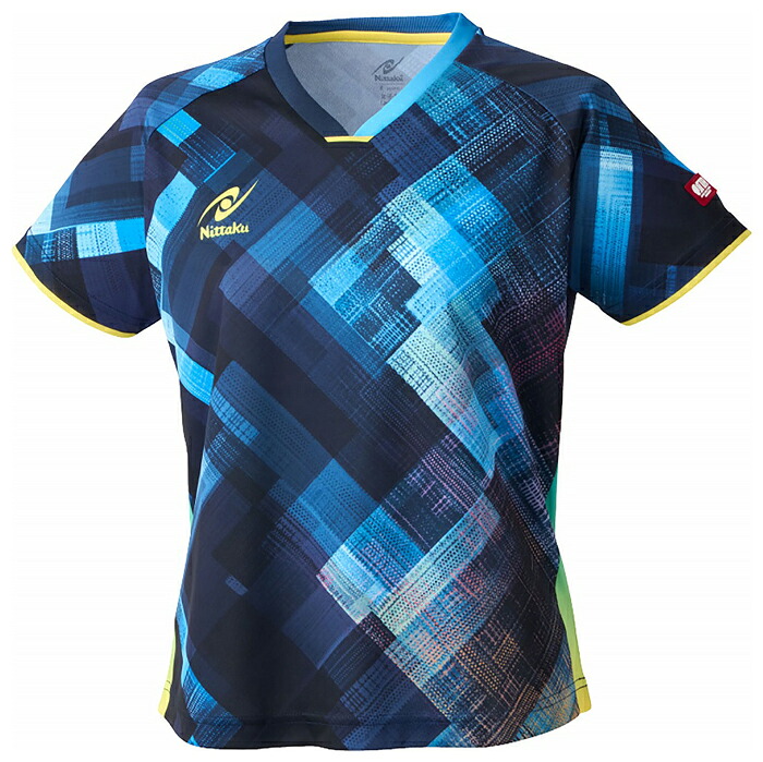 ニッタク エクラインレディースシャツ（ブルー・サイズ：M） NT-NW2220-09-M Nittaku 卓球
