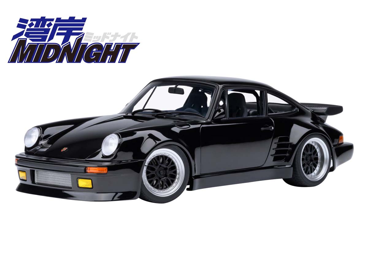 オートアート 1/18 ポルシェ 911 （930） ターボ 「湾岸ミッドナイト」 ブラックバード （第1巻仕様）【78158】 ミニカー