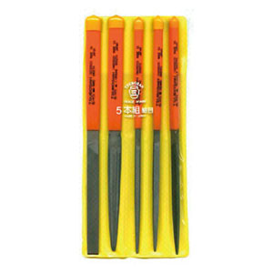 ツボサン 組ヤスリセット5本組　細目 ST00503 粒度:01(荒目)、02(中目)、03(細目)