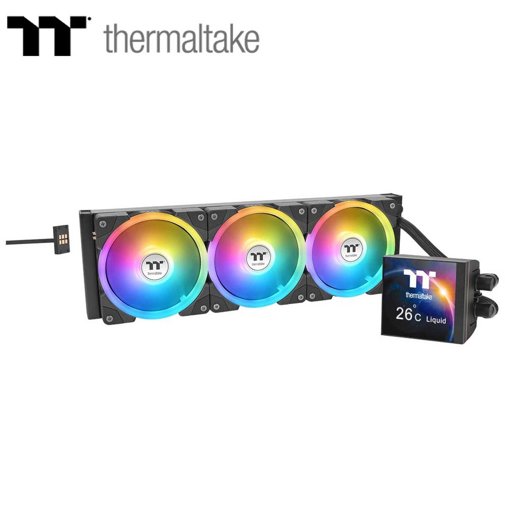 Thermaltake｜サーマルテイク 中央処理装置空調設備 MAGFloe 360 Ultra Black All-In-One Liquid Cooler System（黒いこと）  CL-W432-PL12SW-A