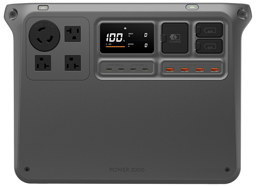 DJI JAPAN ポータブル電源 2048Wh AC出力コンセント4口 USB-C出力搭載 DY0037(2000) DJI Power 2000 [DY00372000]｜Joshin web 家電とPCの大型専門店