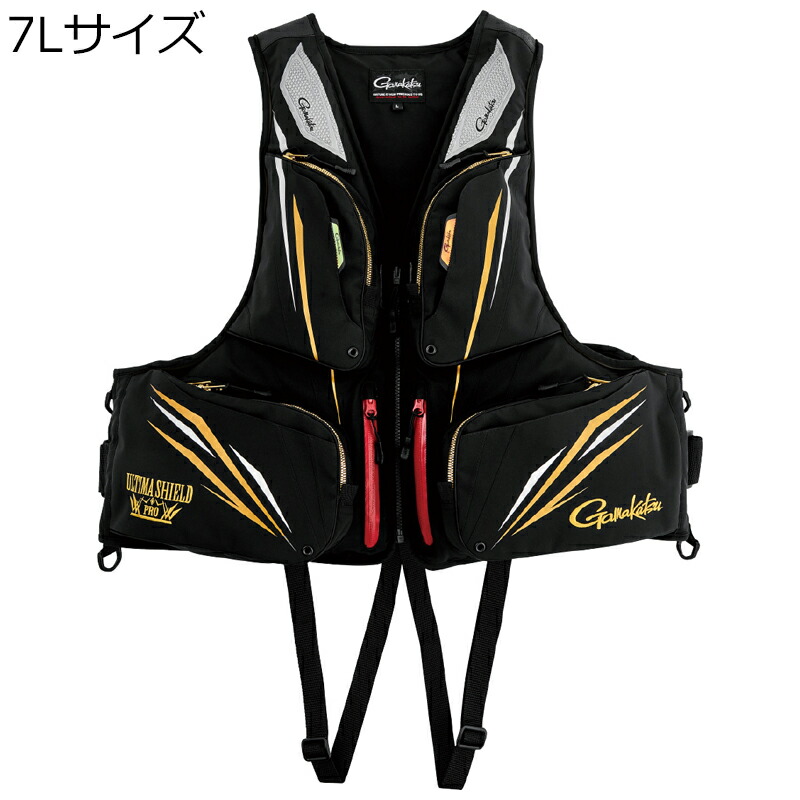 がまかつ アルテマシールドプロ フローティング限りない 7L大きさ(黒いこと) アルテマシールドプロフローティングベスト7L大きさ(黒いこと) Gamakatsu 生命現象上衣