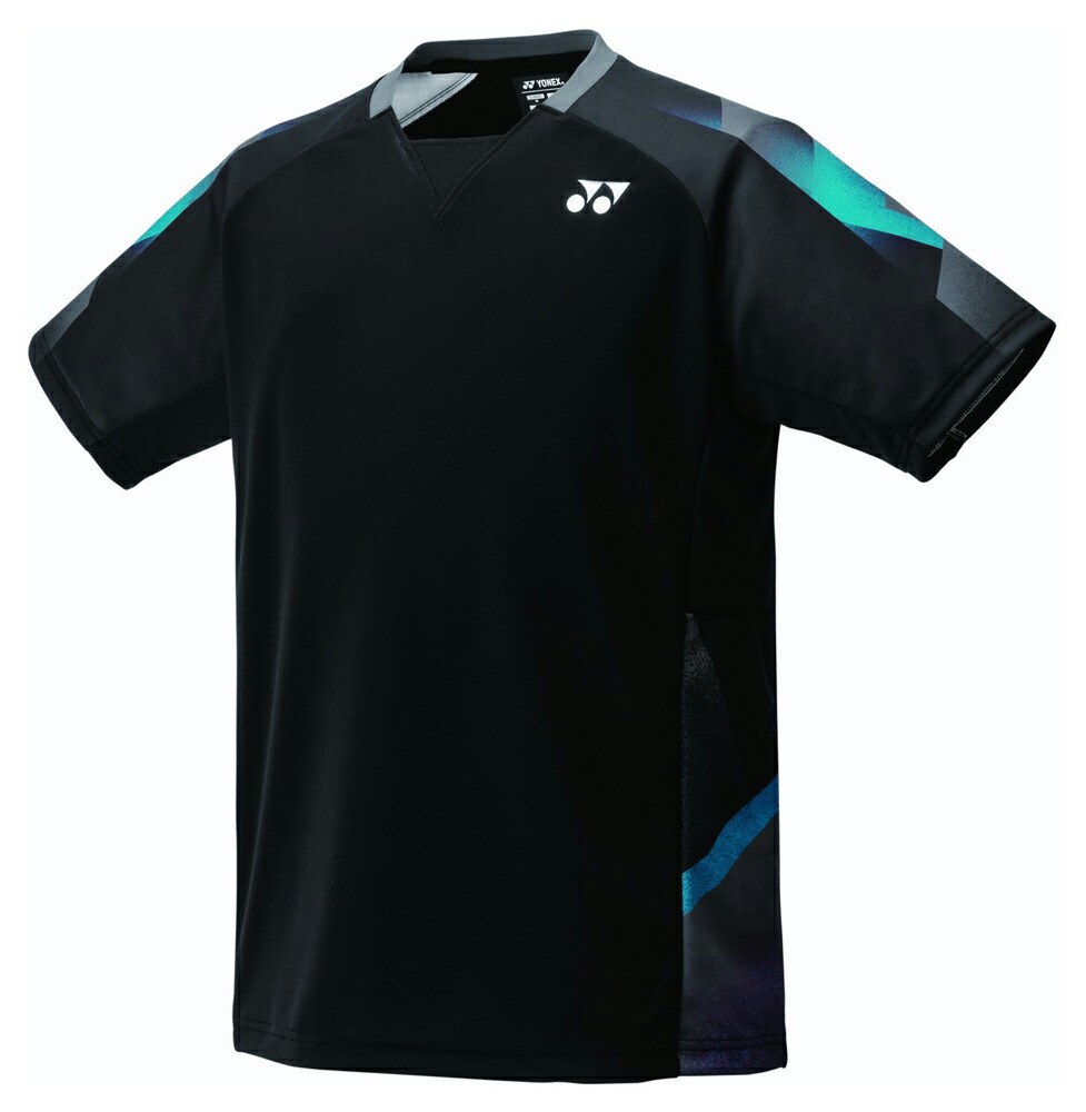 ヨネックス ユニセックス ゲームシャツ（フィットスタイル）（ブラック・サイズ：XO） YO-10676-007-XO YONEX
