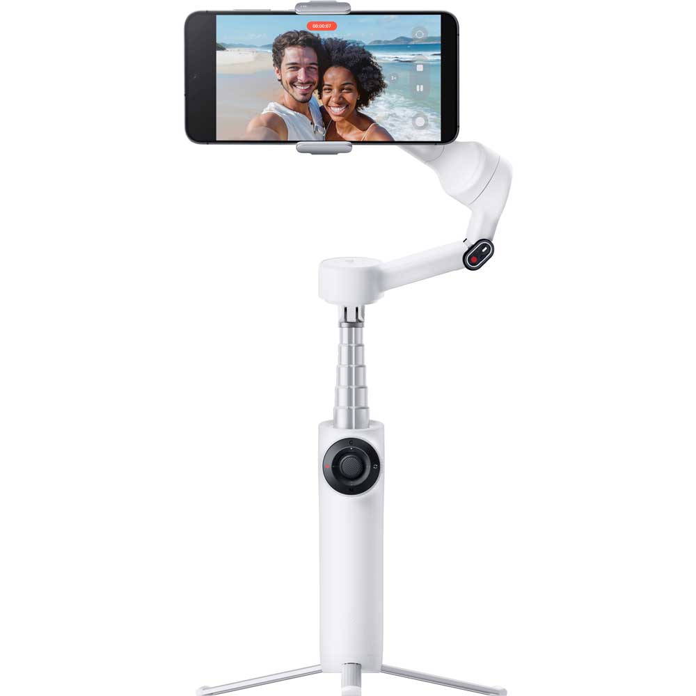 Insta360 かっこ良い電話機用ジンバル「Insta360 Flow 2」 （首脳会談白いこと） CINSABQA-FLOW201