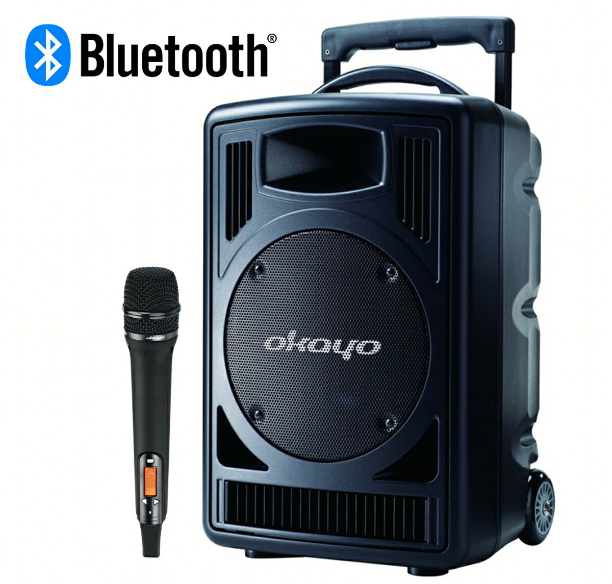 オカヨ ハイパワーポータブルスピーカー/アンプ マイク1本セット JDL-710DU-M1 okayo|Joshin web 家電とPCの大型専門店