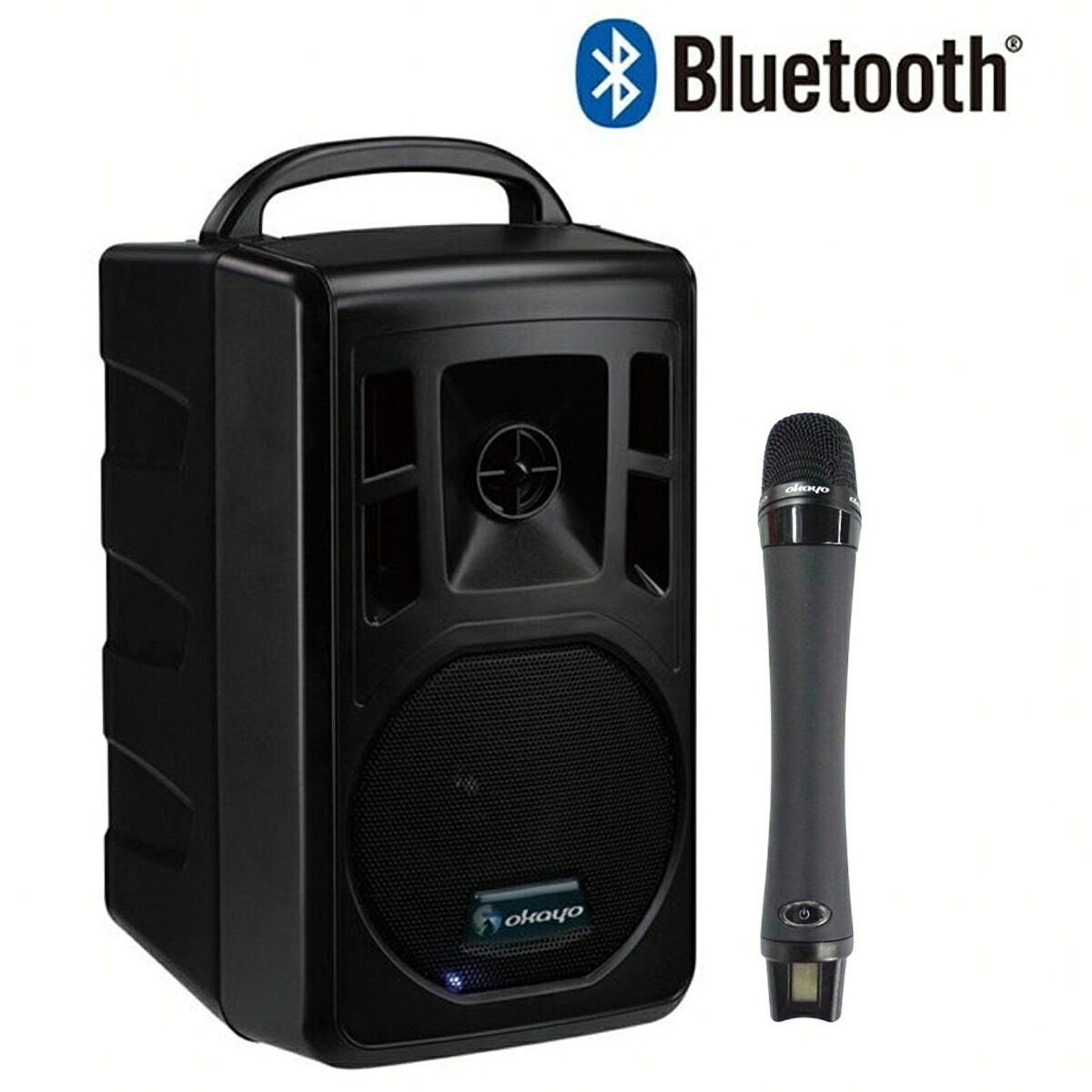 オカヨ コンパクトポータブルスピーカー/アンプ マイク1本セット JDL-510DU-M1 okayo
