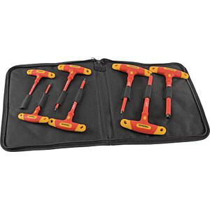 トラスコ中山 絶縁T型六角棒レンチ7本セット TZTR-7S 絶縁工具（ハンドル）