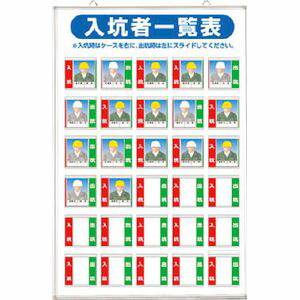 つくし工房 標識　「入坑者一覧表　30人用」 134-A 掲示板 24,360円