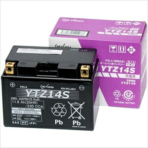 GSユアサ シールド型 バイク用バッテリー 液入充電済[他商品と同時購入不可] YTZ14S GS YUASA｜Joshin web 家電とPCの大型専門店