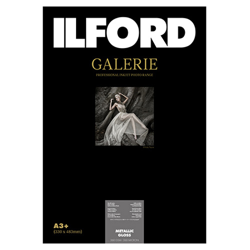 イルフォード インクジェット質問用紙 メタリックグロス 朦々たる 金属元素調 A3+ 50枚 ILFORD GALERIE METALLIC GLOSS 美術館 プロフォトペーパー 422117