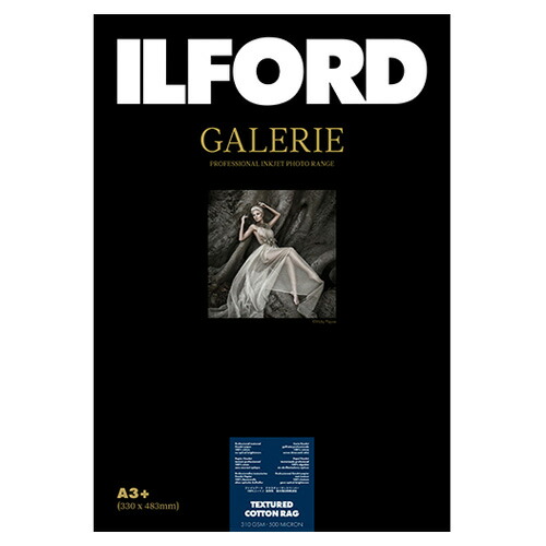 イルフォード インクジェット用紙 テクスチャードコットンラグ 厚手 テクスチャードマット面質 A3+ 25枚 ILFORD GALERIE TEXTURED COTTON RAG ギャラリー ファインアート コットン 422384