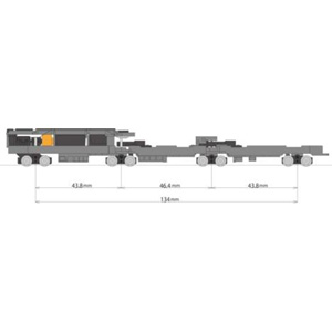 ［鉄道模型］トミーテック 【再生産】(N) 鉄コレ動力ユニット 路面3連接車用 TM-TR06