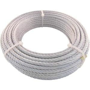 トラスコ中山 JIS判定基準品メッキ付導線縄索 （6×24）Φ12mm×50m JWM-12S50 花・ガーデン・DIY-金属線・ワイヤー