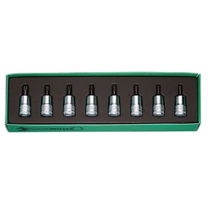 STAHLWILLE (3/8SQ)ヘクスローブソケットセット 49TX/8 スタビレー 手動工具-締付工具