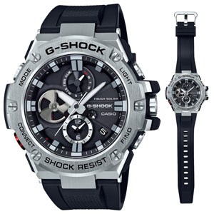 カシオ 【国内置き目品】G-SHOCK（ジーショック） G-STEEL Bluetooth ソーラー メンズ手合い GST-B100-1AJF [GSTB1001AJF]【返品カテゴリー化A】