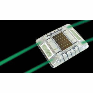 キャットアイ ルミナスアイ・マイティ ソーラー式常灯  両面 緑 LE-260-2G LED突き動かす灯
