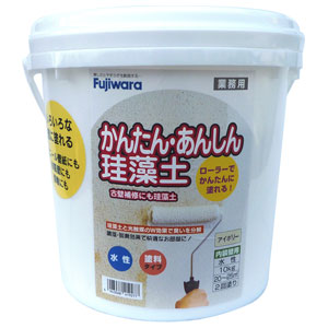 フジワラ舎密学 かんたん・あんしんケイ藻土 10kg (象牙色) 209566