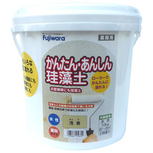 フジワラ化学 かんたん・あんしん珪藻土 10kg (浅黄) 209567