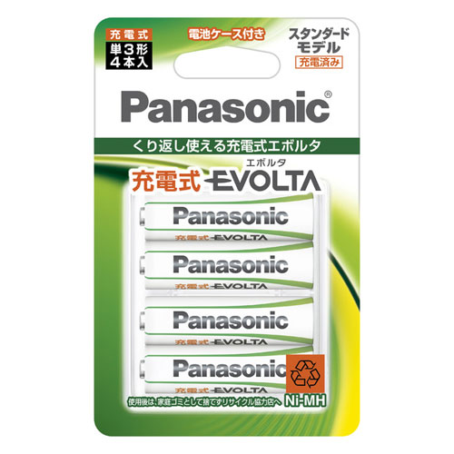BK-3MLE/4BC　パナソニック　ニッケル水素電池　スタンダードモデル　単3形（4本入）　Panasonic　充電式EVOLTA　[BK3MLE4BC]