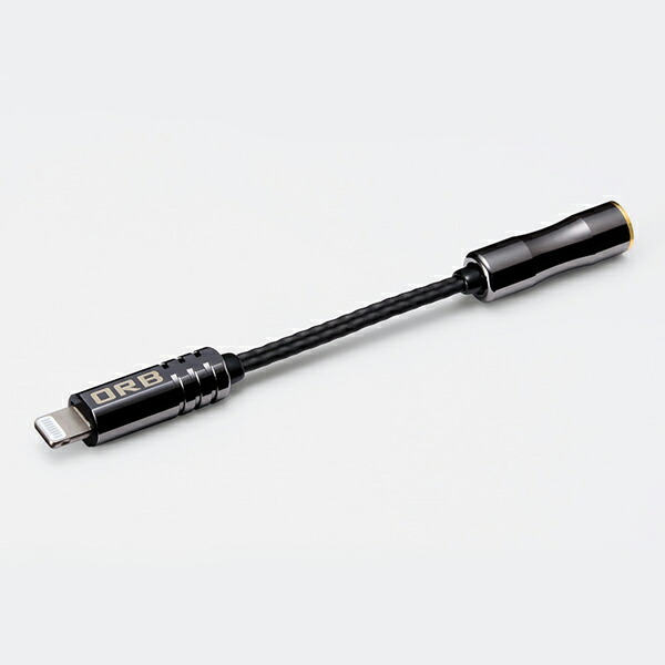オーブ 変換ケーブル(約11cm)【Lightning⇒3.5φステレオミニ(メス)】 CF-LIGHTNING3.5 ORB“Clear force Lightning-3.5φ”