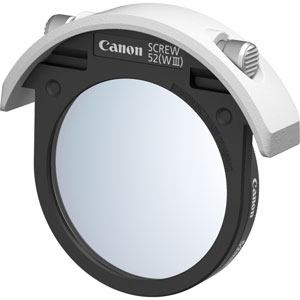 キヤノン ドロップインスクリューフィルターホルダー「52（WIII）」 防護ろ波器付 FILTER52DSFW3 Canon