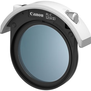 キヤノン ドロップイン円偏光フィルター「PL-C52（WIII）」 52mm FILTER52DPLCW3 Canon｜Joshin web 家電とPCの大型専門店