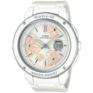 カシオ 【国内定め事品】BABY-G Floral Dial Series 石英 レディース手合い BGA-150FL-7AJF [BGA150FL7AJF]【返品カテゴリー化A】