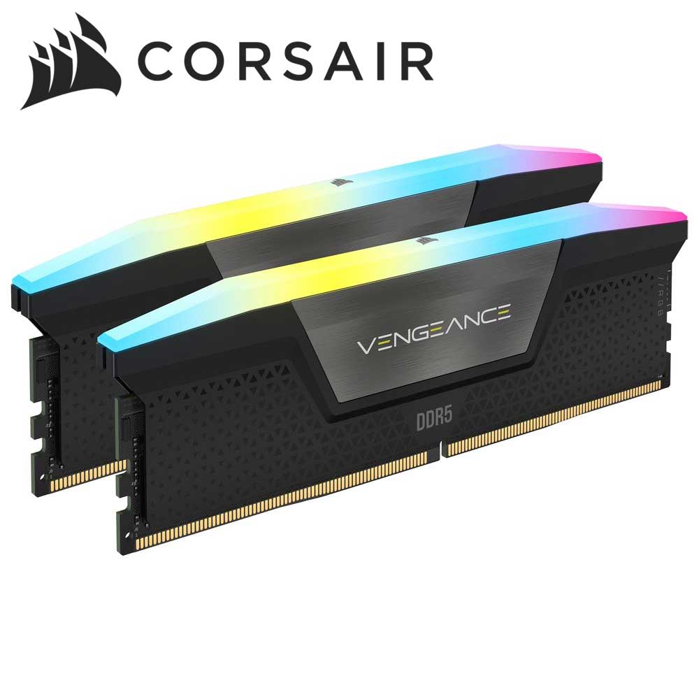 CORSAIR|コルセア CORSAIR VENGEANCE RGB DDR5 64GB (2 x 32GB) DDR5 6000 CL40-50-50-96 1.35V Intel XMP - BLACK CMH64GX5M2D6000C40|Joshin web 家電とPCの大型専門店