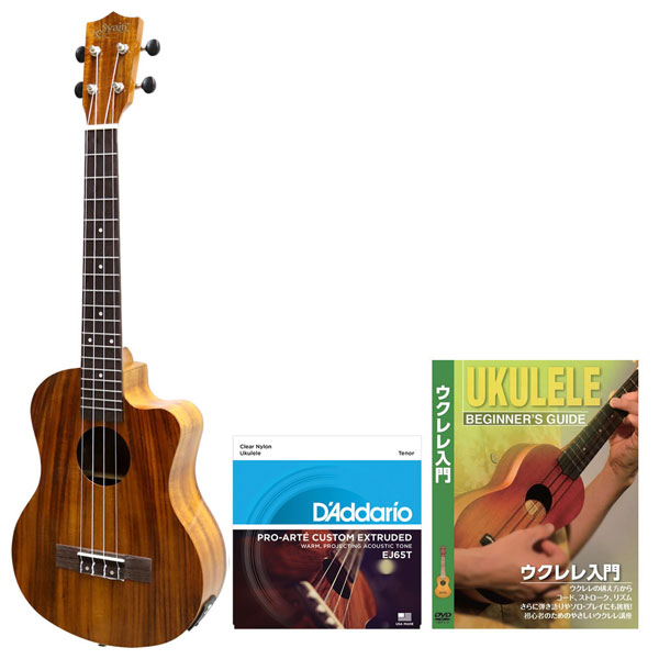 S.Yairi（ヤイリ） エレクトリックテナーウクレレDVD＋弦セット YU-T-01KEゲンDVDセツト Ukulele Series